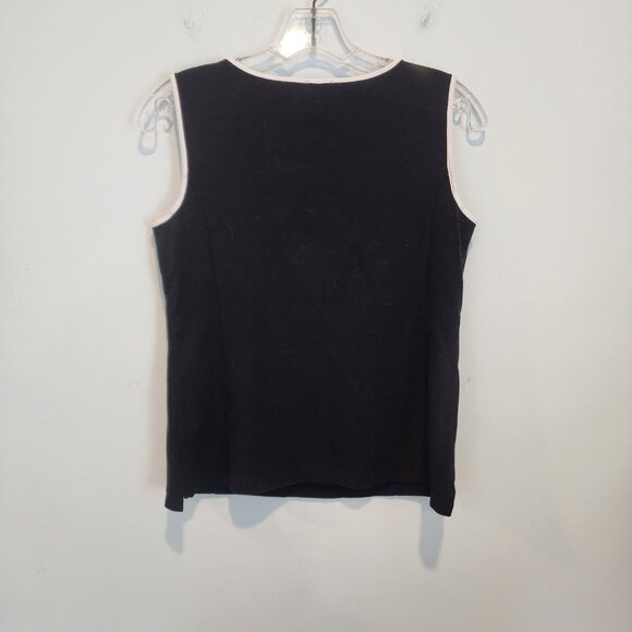 Talbots Cut Out Neckline Sleeveless Top, Size SP, Like New - Picture 4 of 5